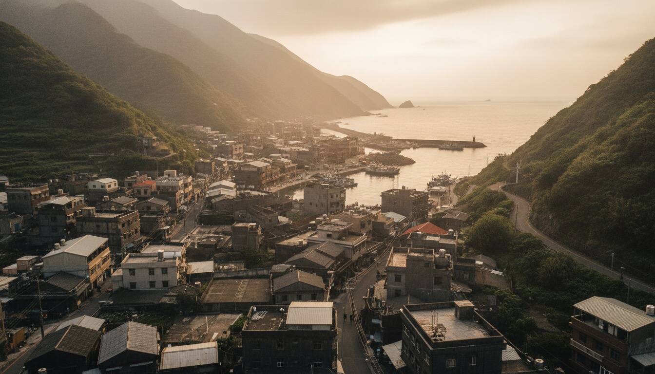 花蓮山海之間的海岸小鎮與漁港